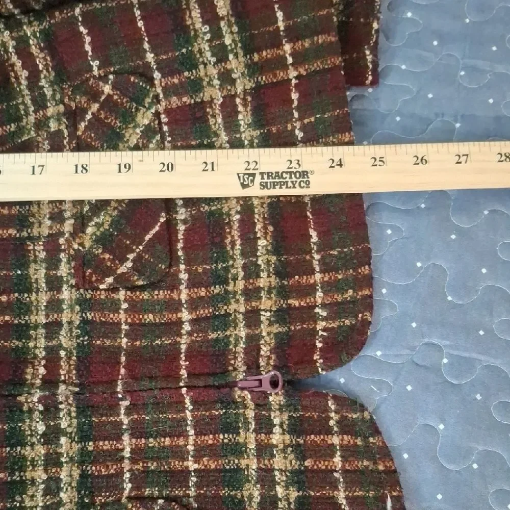 Sag Harbor Women's Plaid Jacket size 14
